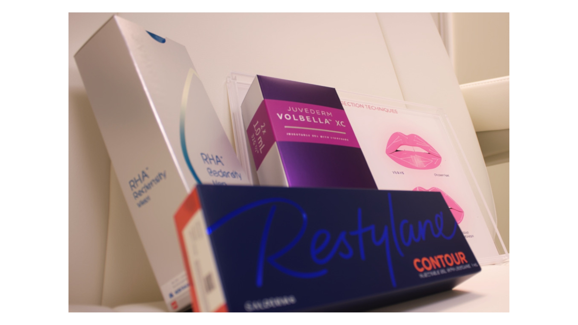popular filler brands including Juvederm, Restylane, and RHA