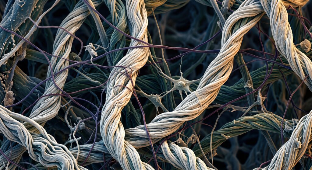Collagen fibers in the skin